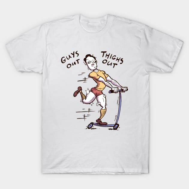 Guys Out, Thighs out T-Shirt by neilkohney